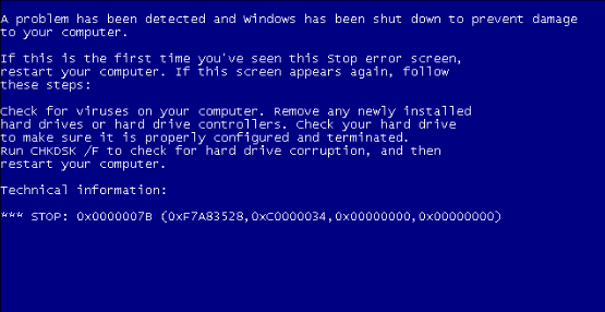 U盤安裝Win7出現(xiàn)藍屏的解決方法