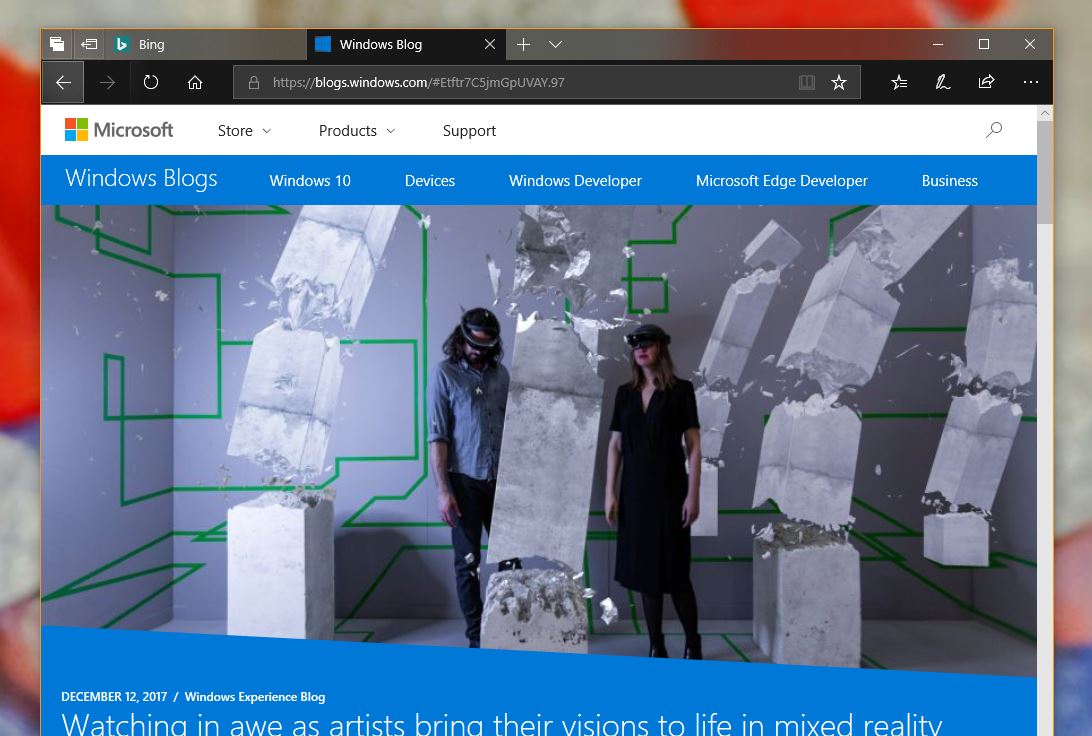 微軟Windows 10 17063更新Edge瀏覽器 微軟Windows 10 17063更新Edge瀏覽器
