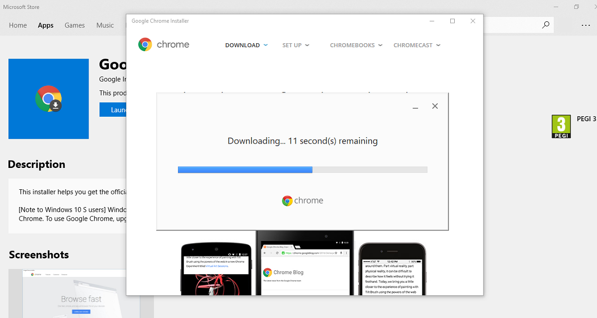 微軟Win10商店下架谷歌Chrome安裝器 微軟Win10商店下架谷歌Chrome安裝器