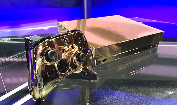 微軟計劃贈送24K金版Xbox One X 微軟計劃贈送24K金版Xbox One X