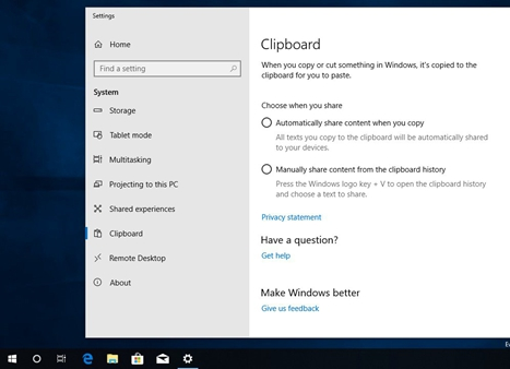 云剪貼板功能現身Windows 10 RS5預覽版 云剪貼板功能現身Windows 10 RS5預覽版