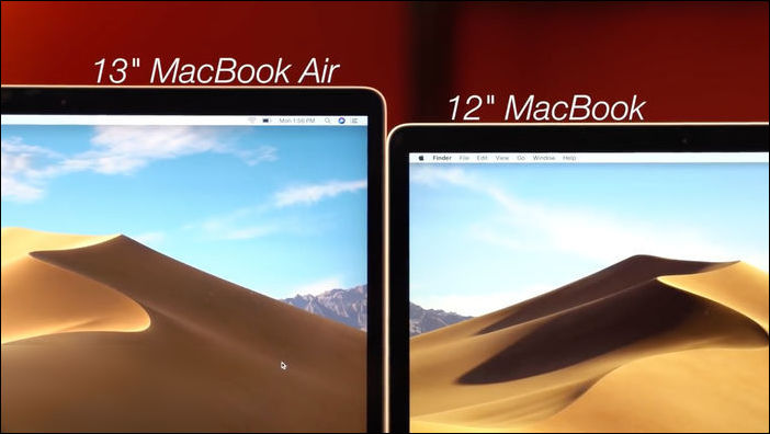 2018 款 13 英寸 MBA 對比 12 英寸 MacBook 2018 款 13 英寸 MBA 對比 12 英寸 MacBook