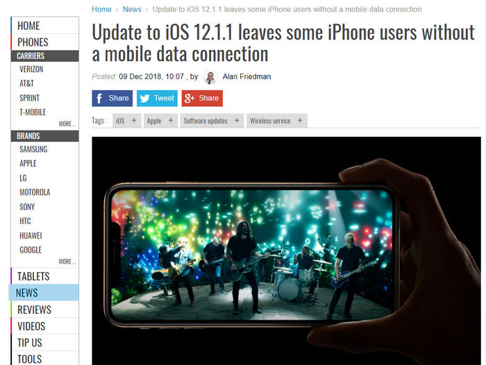 蘋果騙了所有人?新系統可能不是信號變好 蘋果騙了所有人?新系統可能不是信號變好