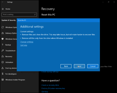 Windows 10 19H1新版18312推送:預留存儲上線、重置UI調整 Windows 10 19H1新版18312推送:預留存儲上線、重置UI調整