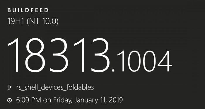 首個適用于可折疊雙屏設(shè)備的Windows 10版本號曝光 首個適用于可折疊雙屏設(shè)備的Windows 10版本號曝光