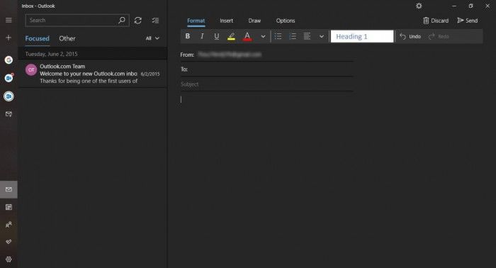 Windows 10郵件和日歷應用增強版黑暗主題初體驗 Windows 10郵件和日歷應用增強版黑暗主題初體驗