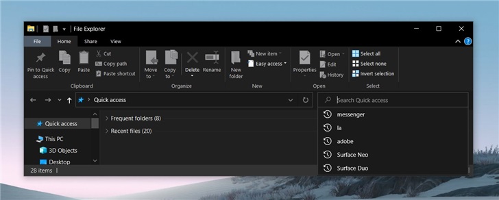 Windows 10文件資源管理器搜索框一團糟,微軟仍在修復Bug